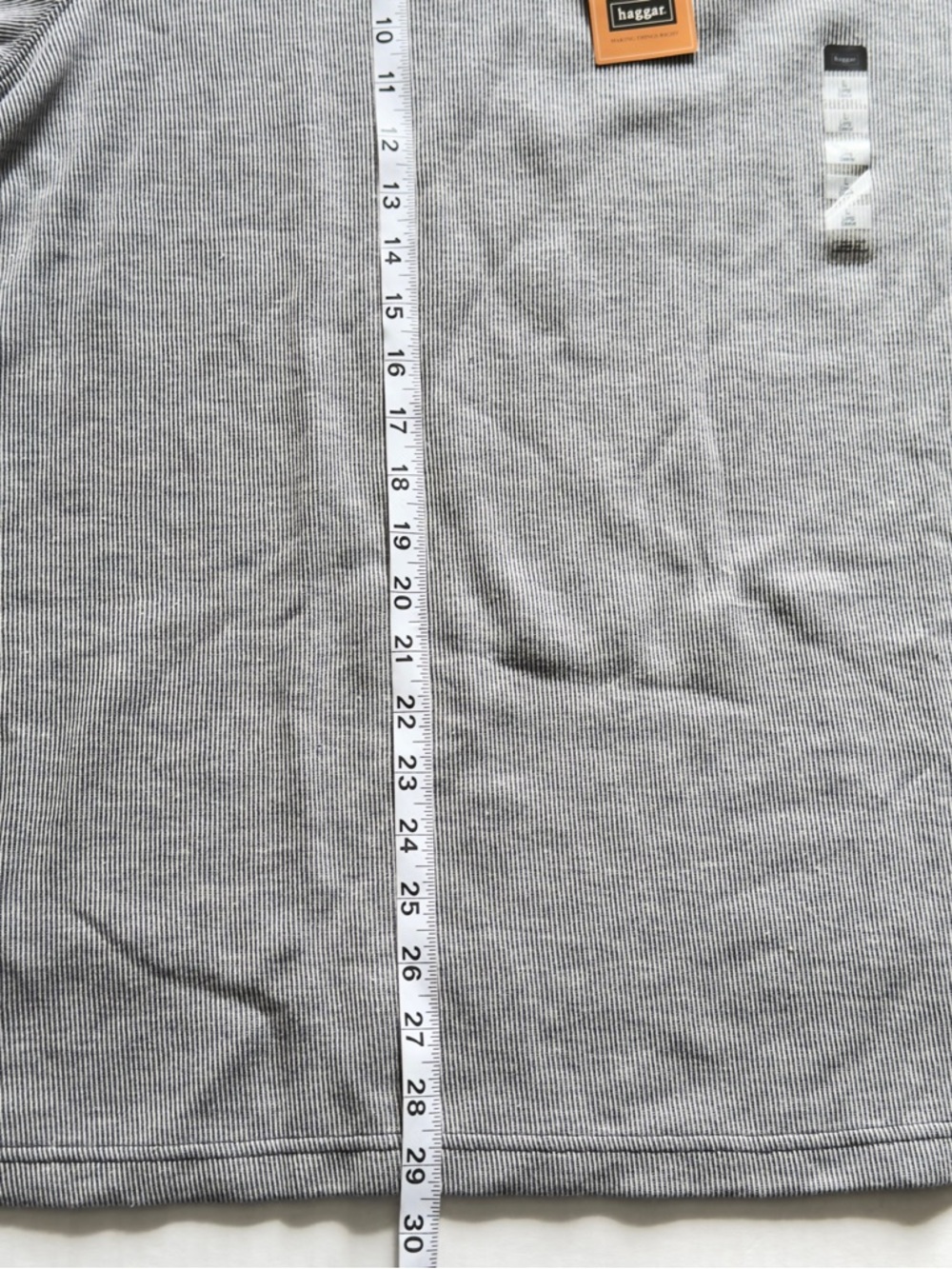 Haggar Heather Grey Long Sleeve Henley - Picture 6 of 9